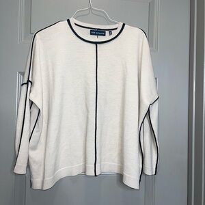 525 America Cream Sweater with Black Details